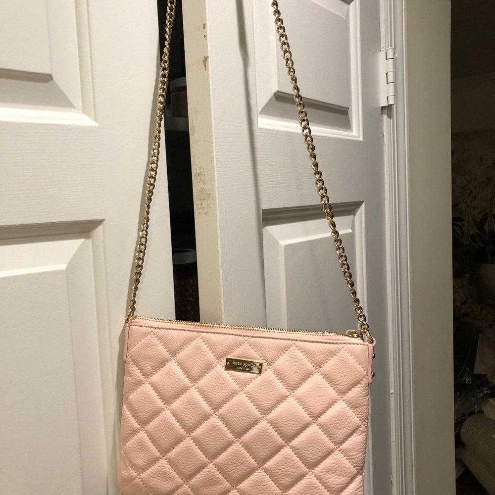 Kate spade shoulder bag pink hardly worn therefore excellent condition - Picture 6 of 11
